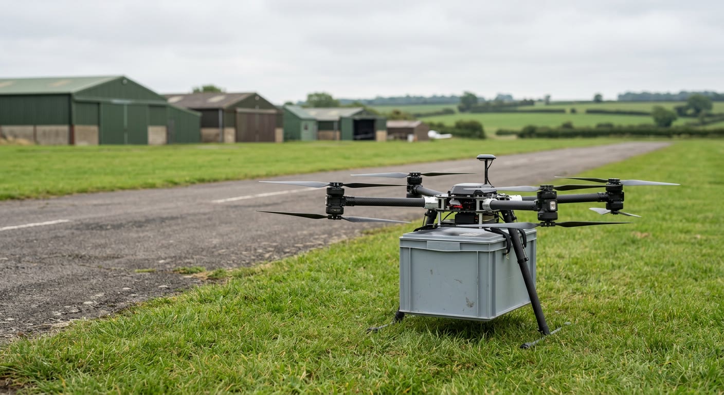 Illustration for: Chichester firm's drone container for radiopharmaceuticals wins a first from the VCA