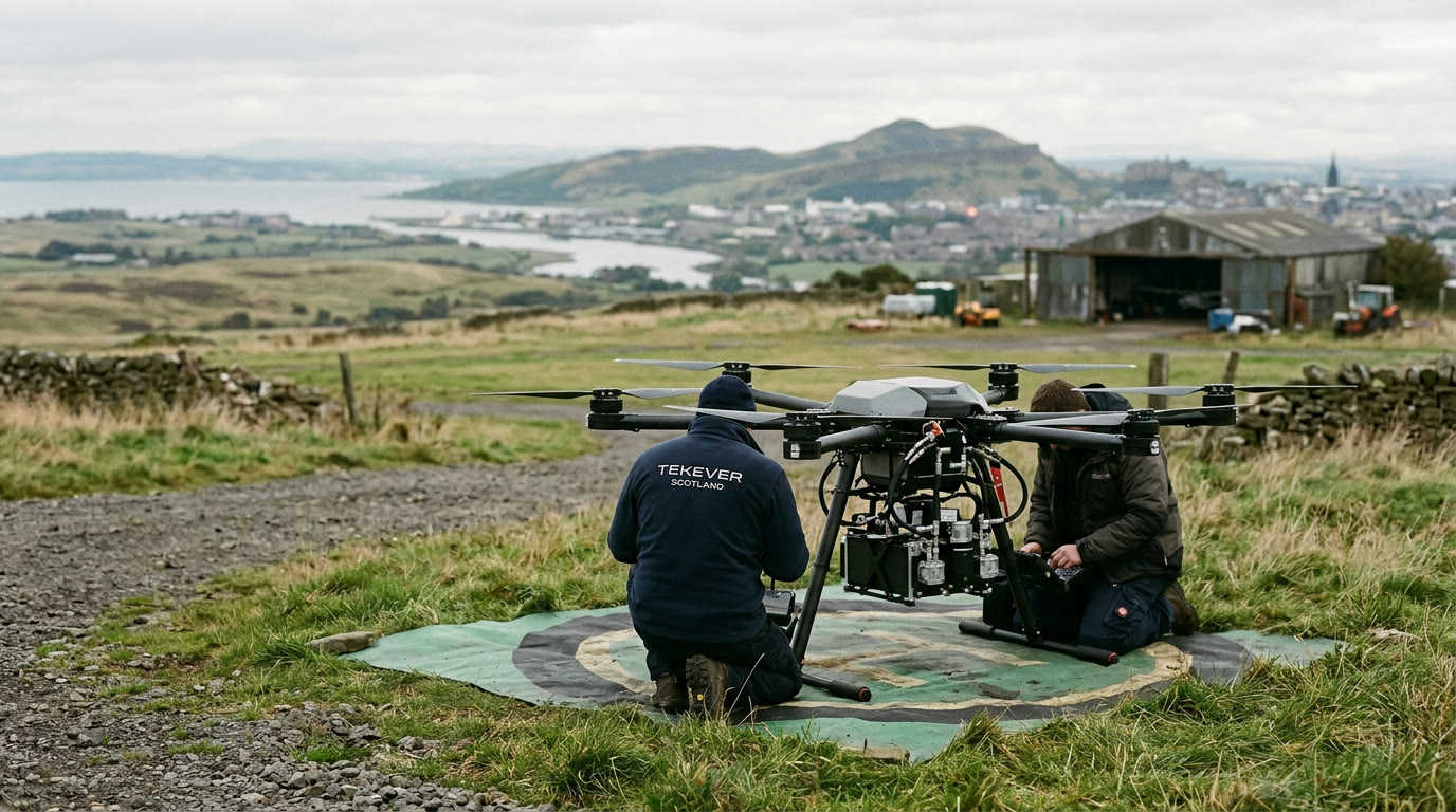 Illustration for: Tekever buys Edinburgh's Flowcopter and keeps the engineering team in Scotland